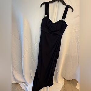 Betsy & Adam Navy long Dress for prom/wedding